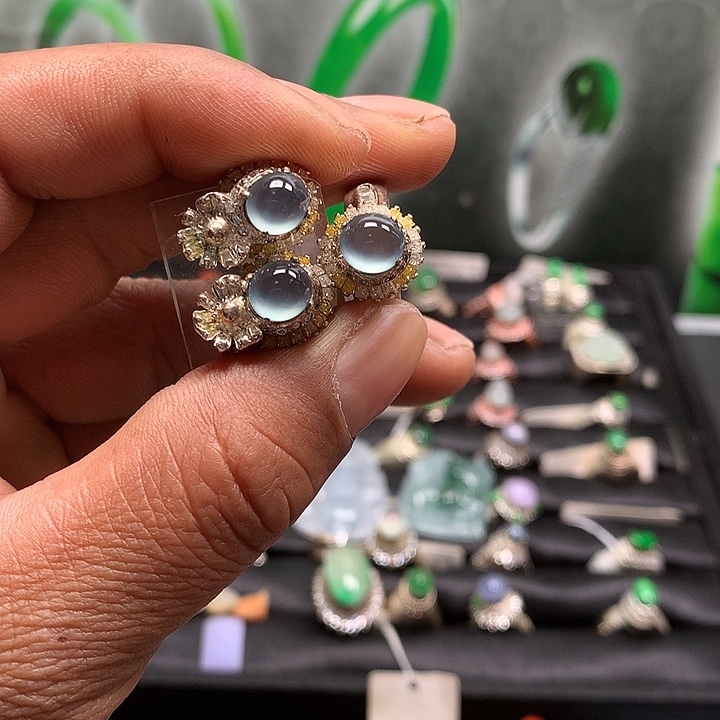 翡翠裸石缅甸天A货翡翠