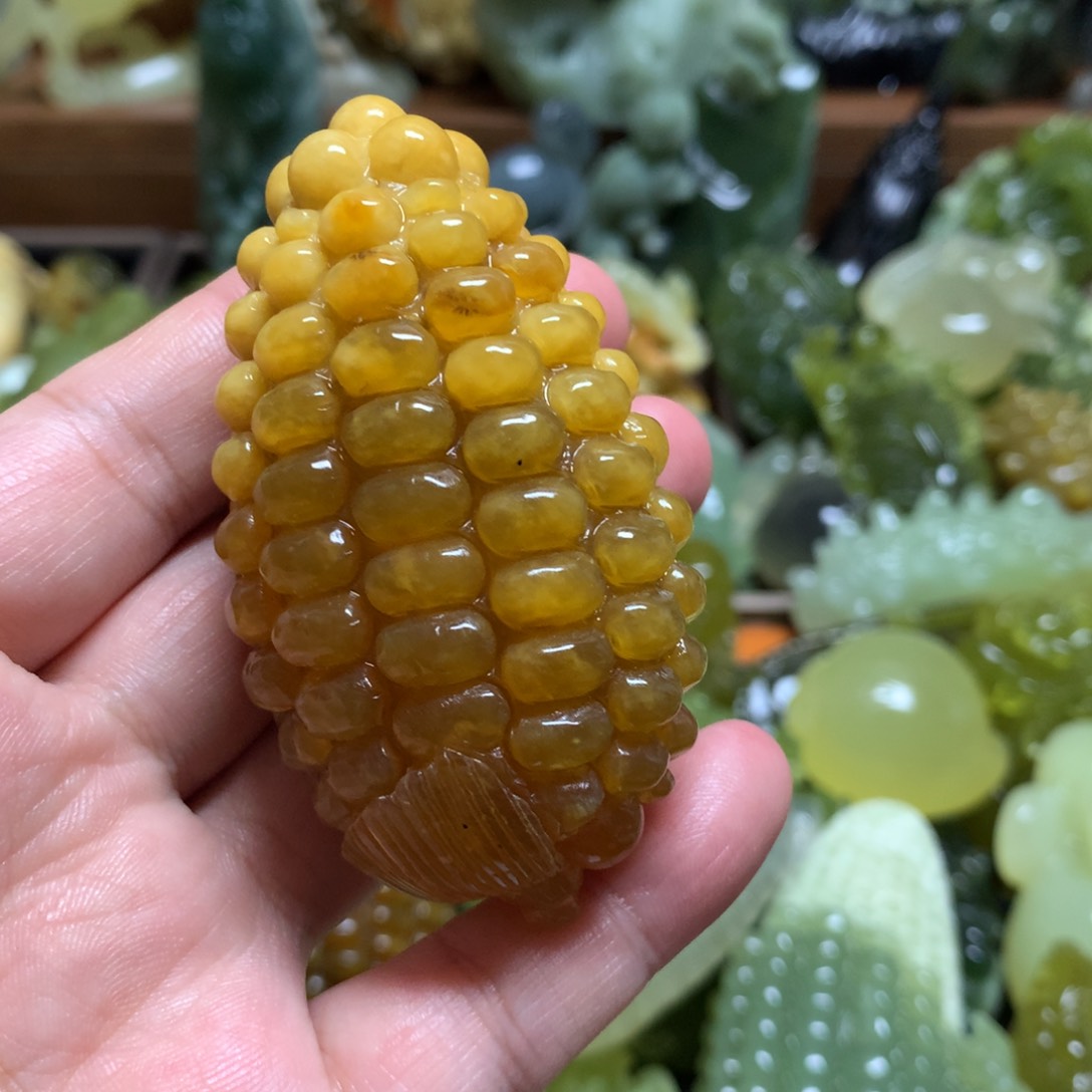 岫玉手把未镶嵌斑*手把