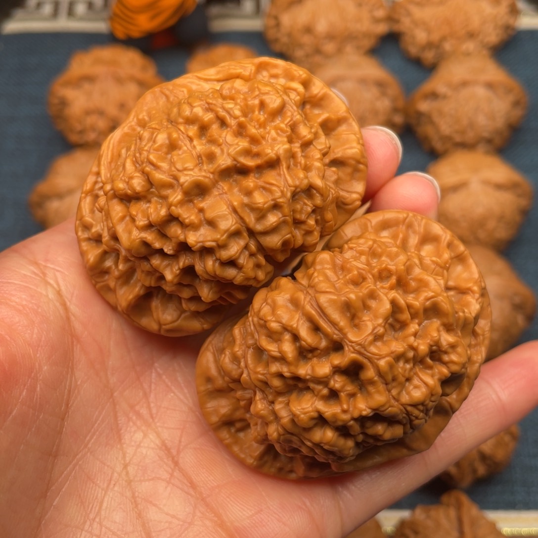 文玩核桃把件54全品毕业矮桩官帽