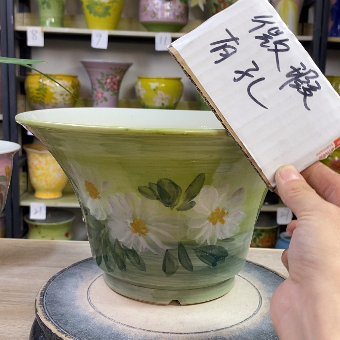 景德镇手工手绘陶瓷花盆