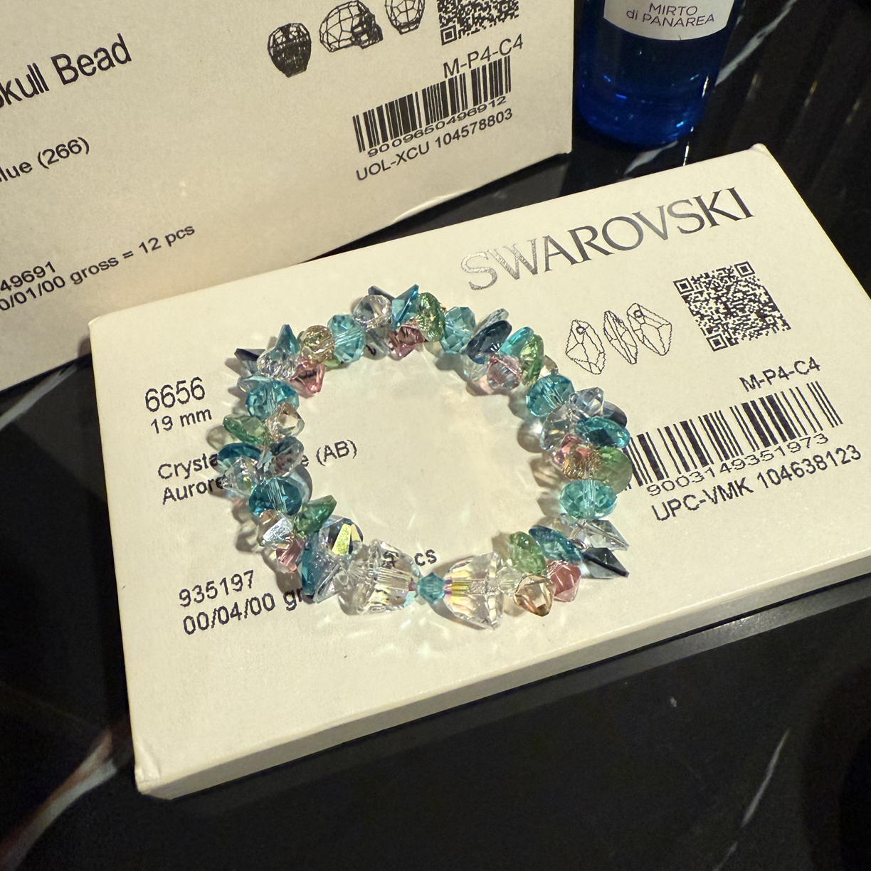 非金属仿水晶手链 【蓝色大海的传说】施家华子水晶手串