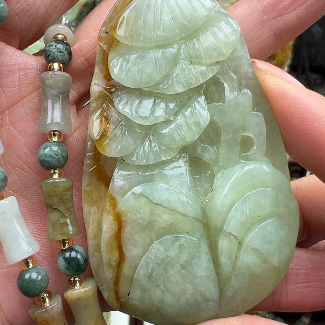 岫玉未镶嵌挂件挂件