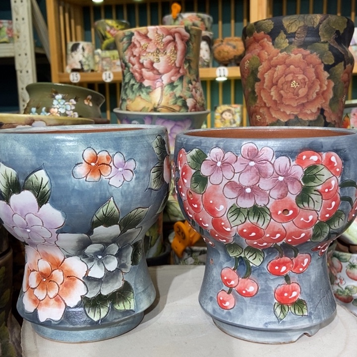 红陶景德镇艺术手绘作品