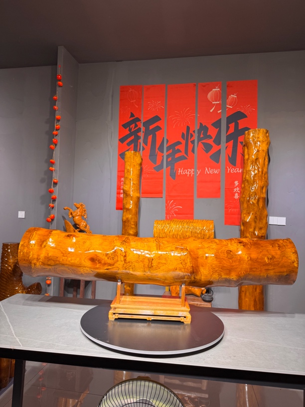 老料风水横财摆件喜庆摆件纳福添财家居高端摆件大号玄关中式