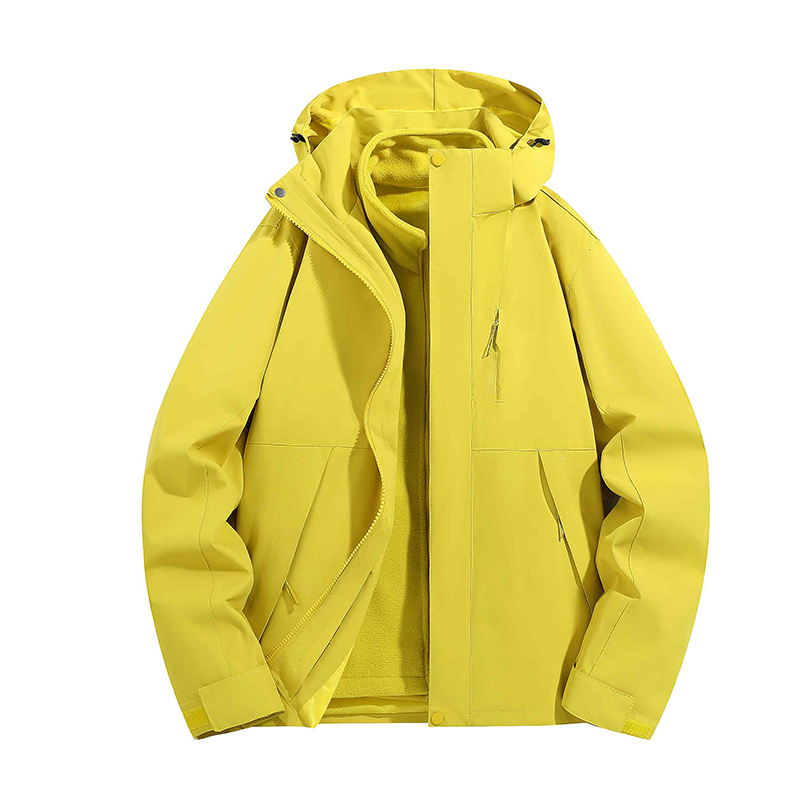 男女通用三合一冲锋衣秋冬户外防水防风徒步通勤冲锋衣