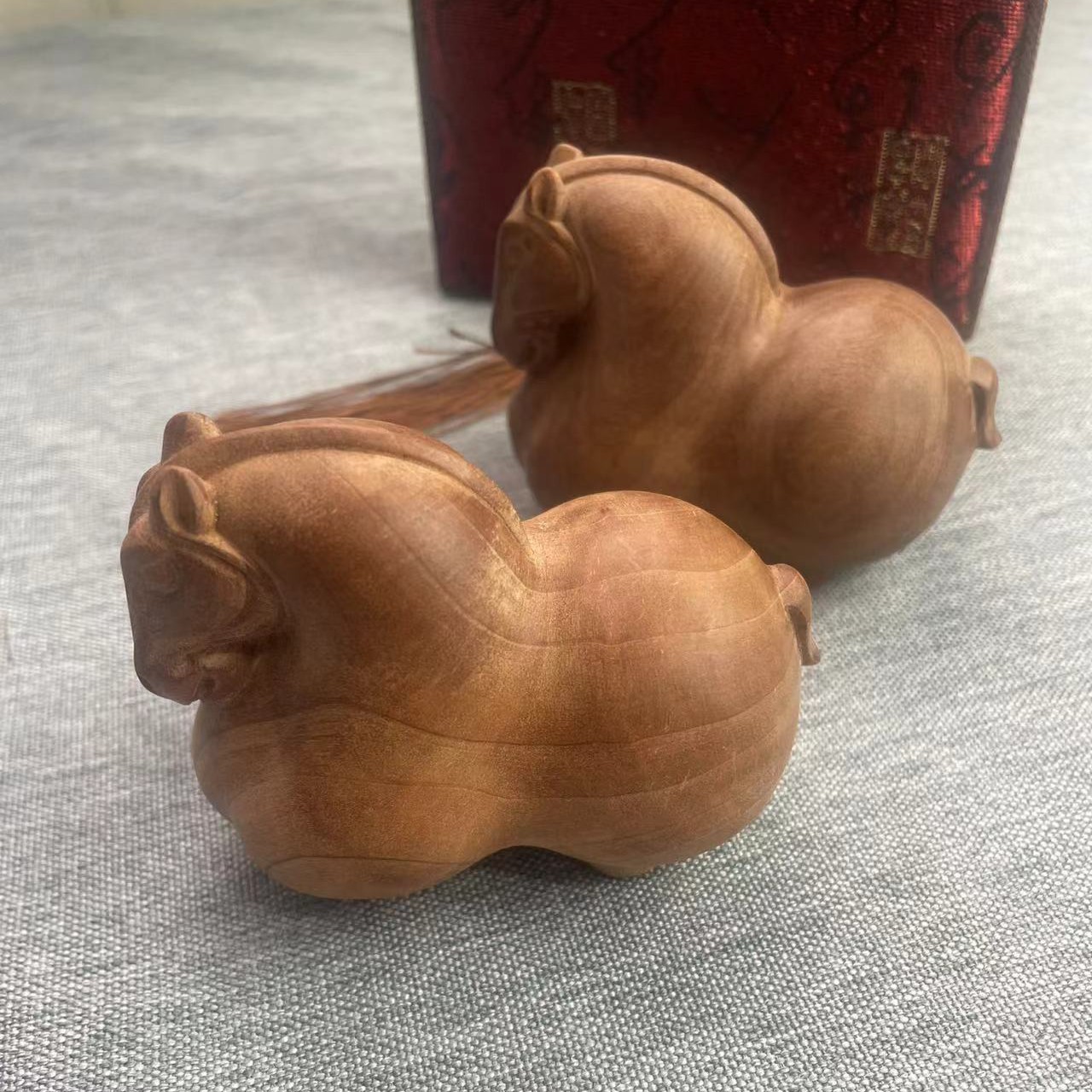老山檀香小唐马檀木手把件（新号福利）檀香木