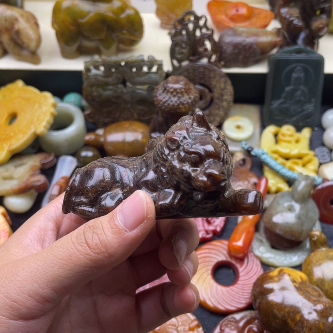 未镶嵌蛇纹石玉颈饰133