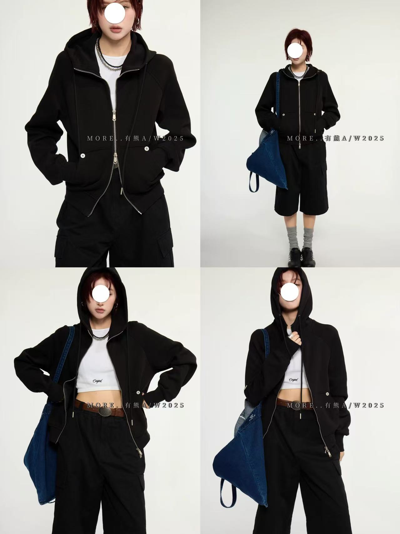 液氮卫衣    高拉链外套