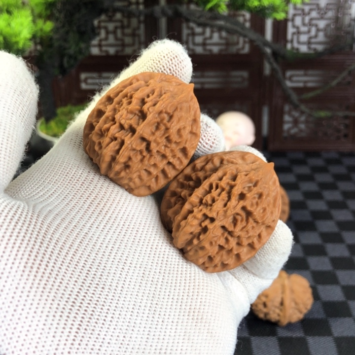 把件桃核鸡心，有修