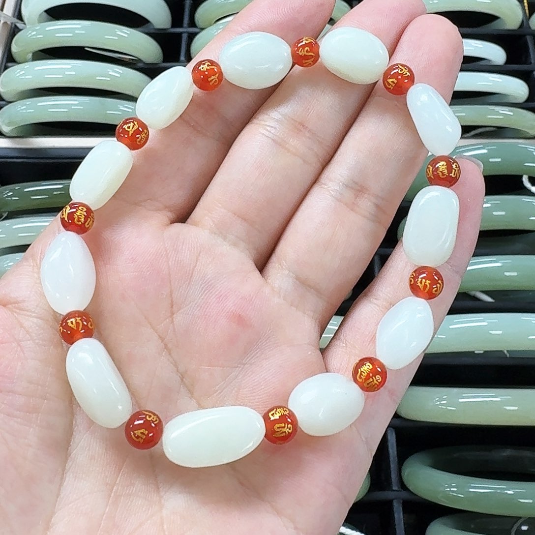 和田玉手链未镶嵌