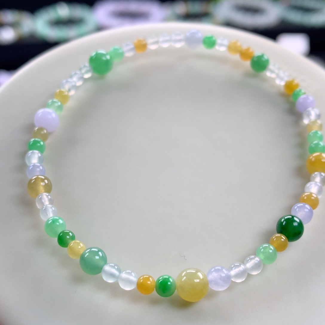 翡翠未镶嵌手链卡3～5.5