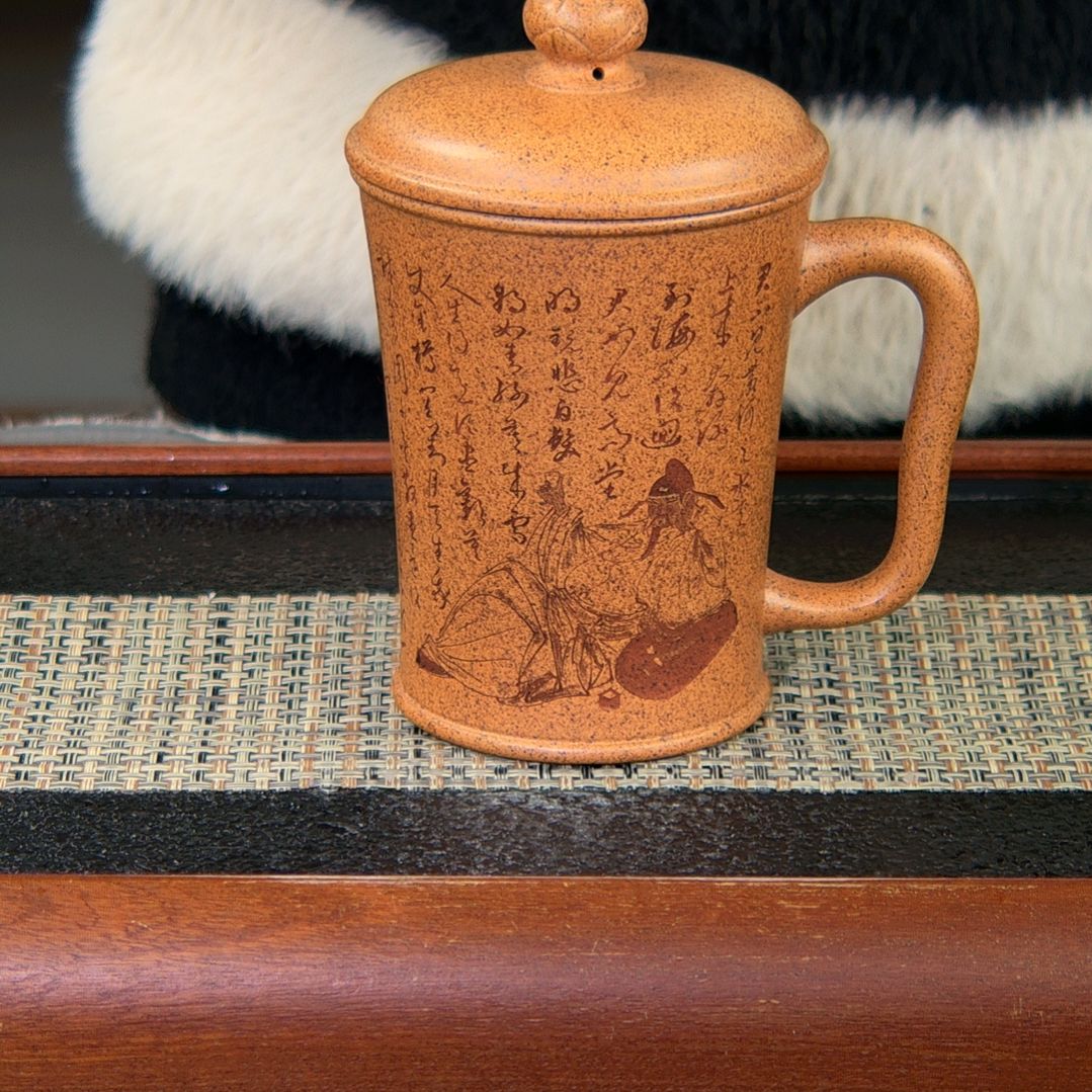 【闪购商品】绿泥茶杯高货放漏