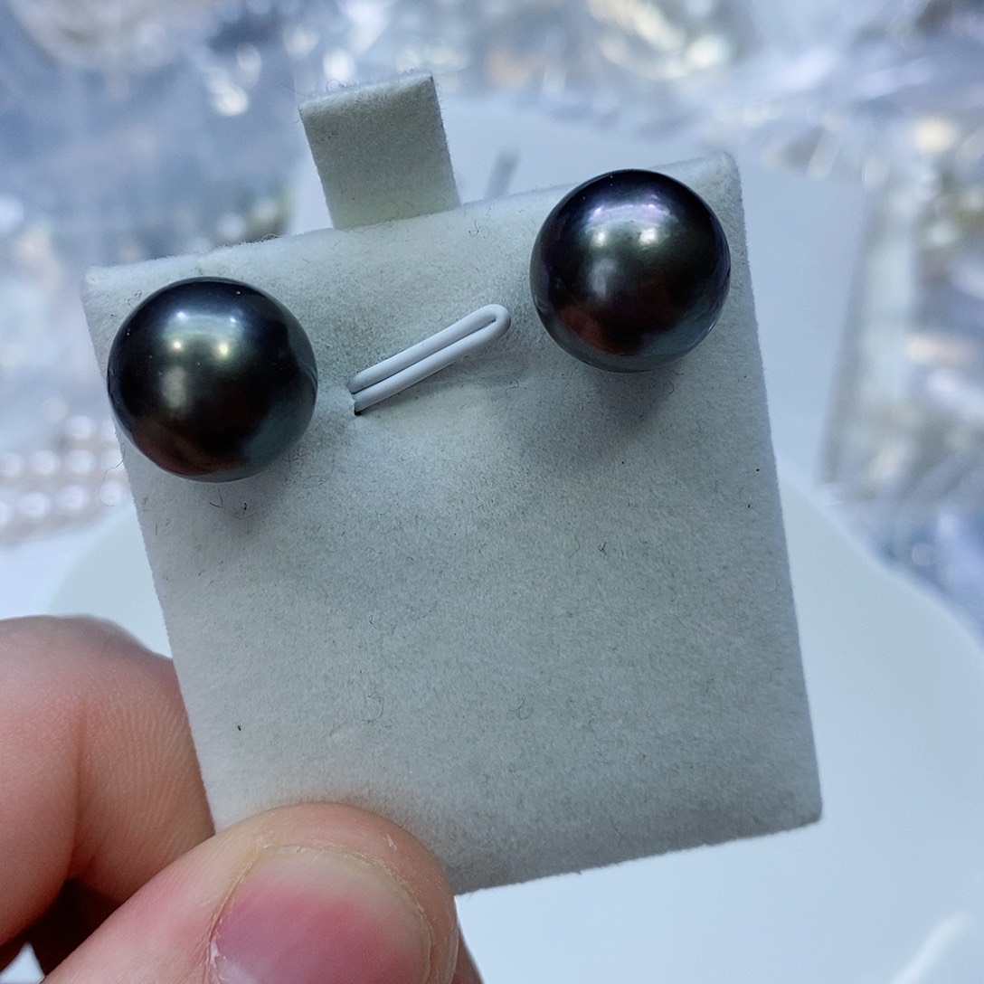 海水珍珠耳饰18K金镶嵌