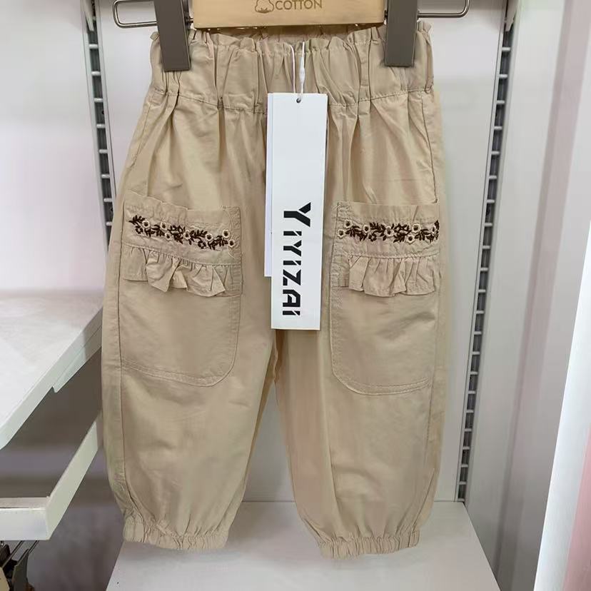 6443-2冰冰棉休闲裤（米色）