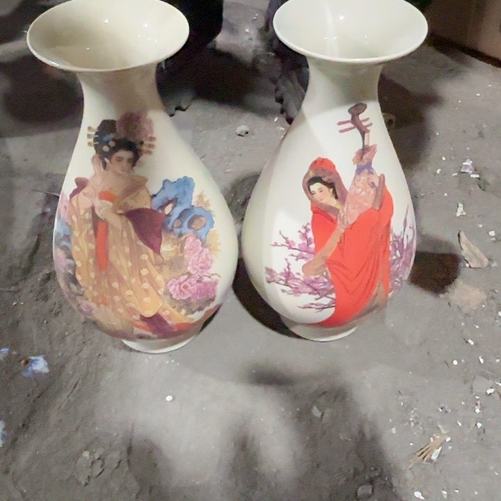 陶摆件景德镇高温陶瓷杨贵妃和王昭君