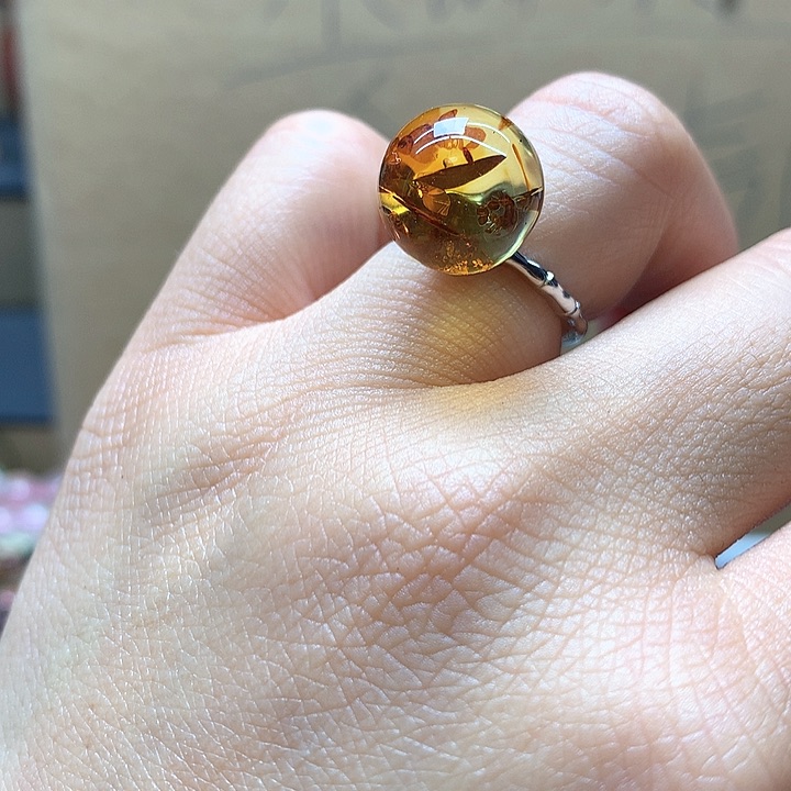 水晶水晶戒指银S925镶嵌