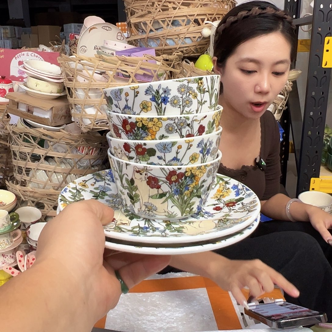 潮州陶瓷餐具微瑕6件套