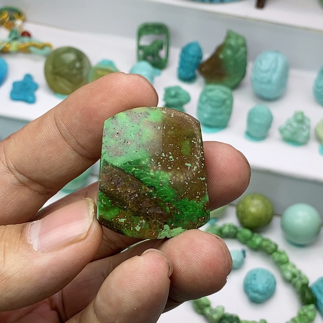 绿松石珠宝奇石未镶嵌