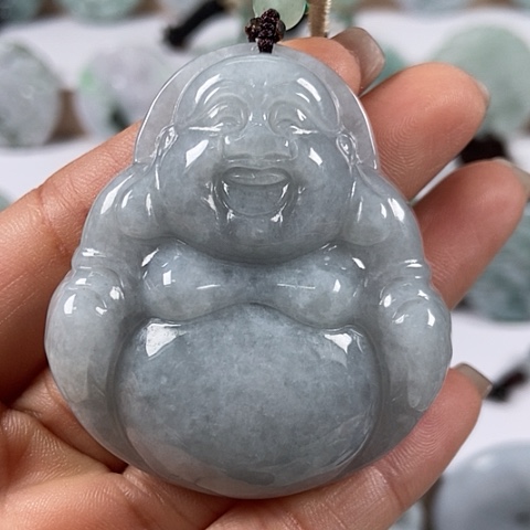 翡翠颈饰未镶嵌大佛福利