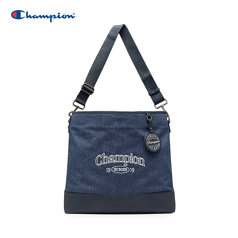 Champion通勤牛仔单肩包女2025秋冬新款时尚百搭便捷斜挎包休闲包