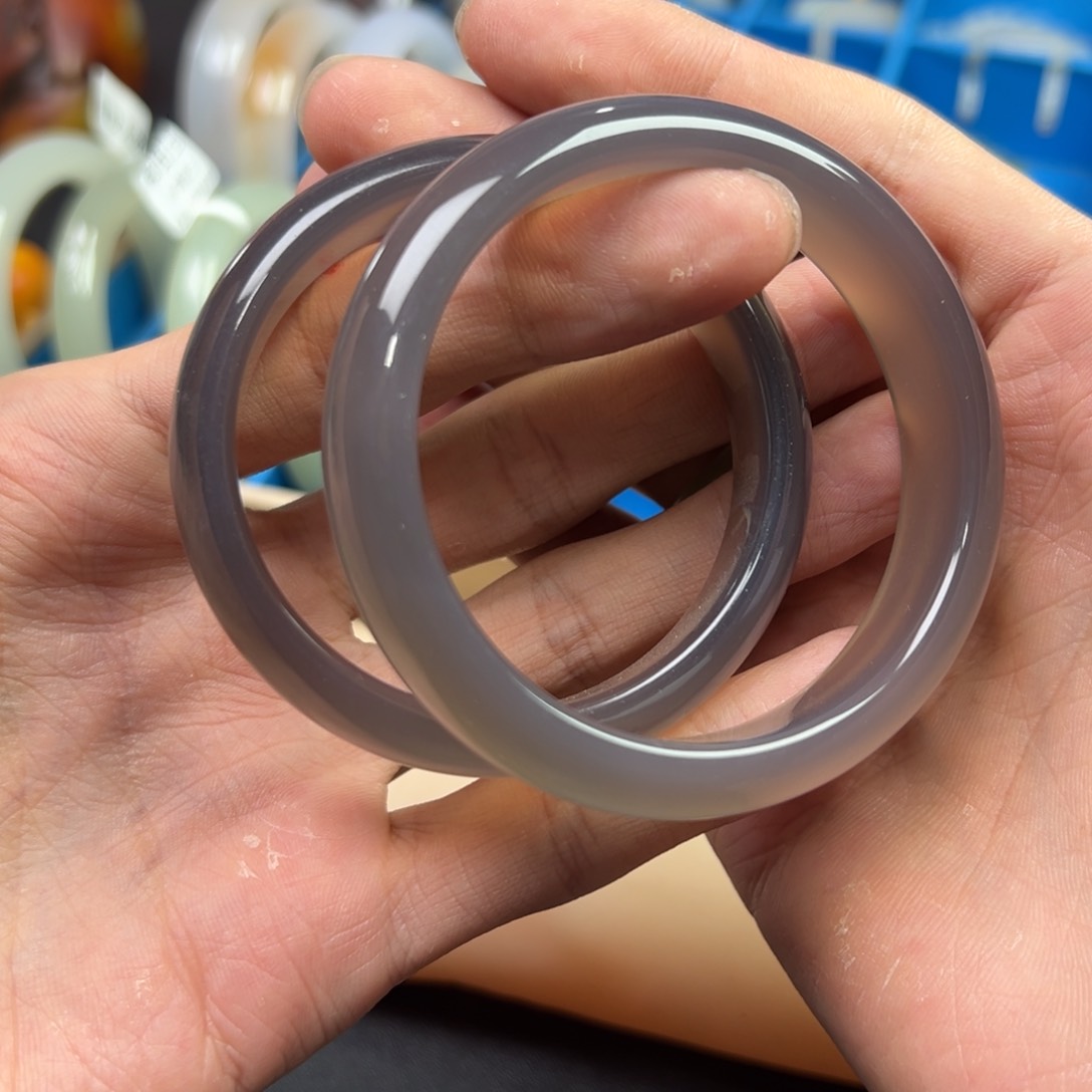 玛瑙/玉髓手镯未镶嵌多样性拍一发一