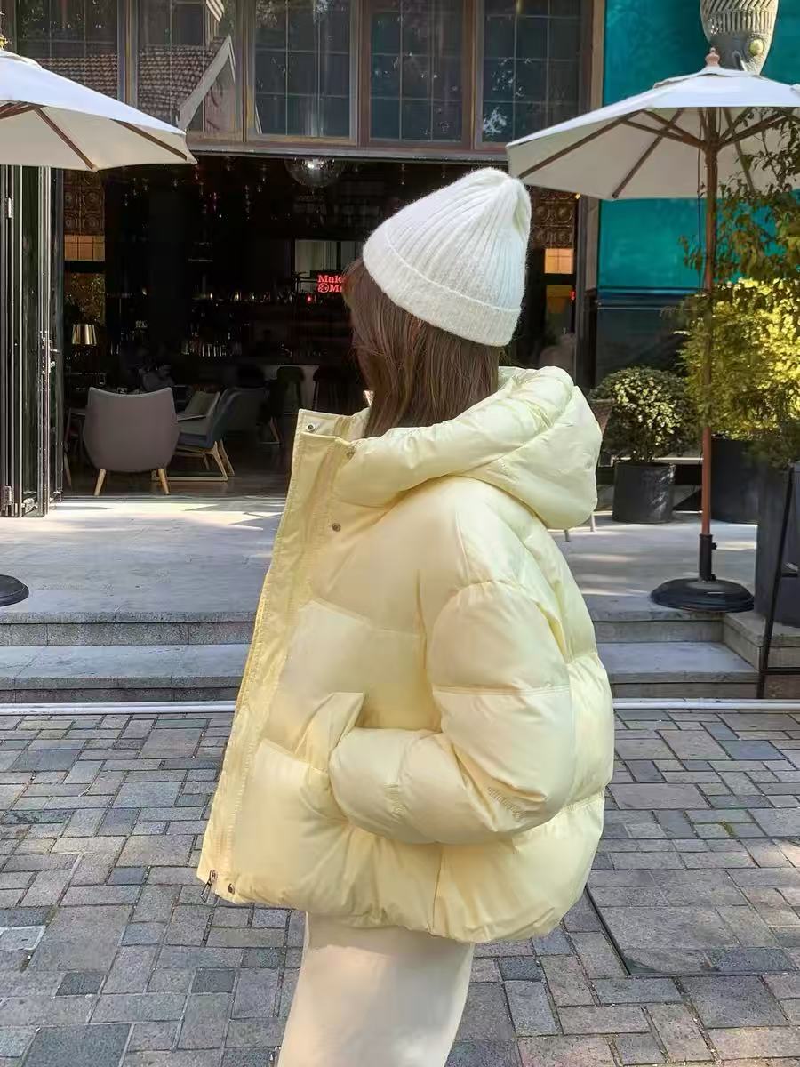 棉服厚款圆领棉衣小个子2026冬季新款韩版保暖不起球短款常规外套