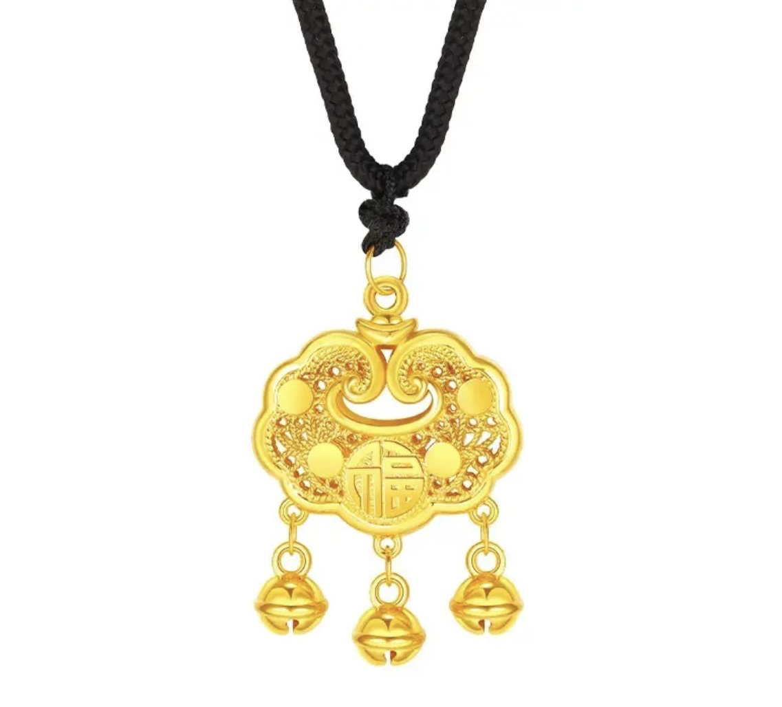 吊坠 K平安锁吊坠2054