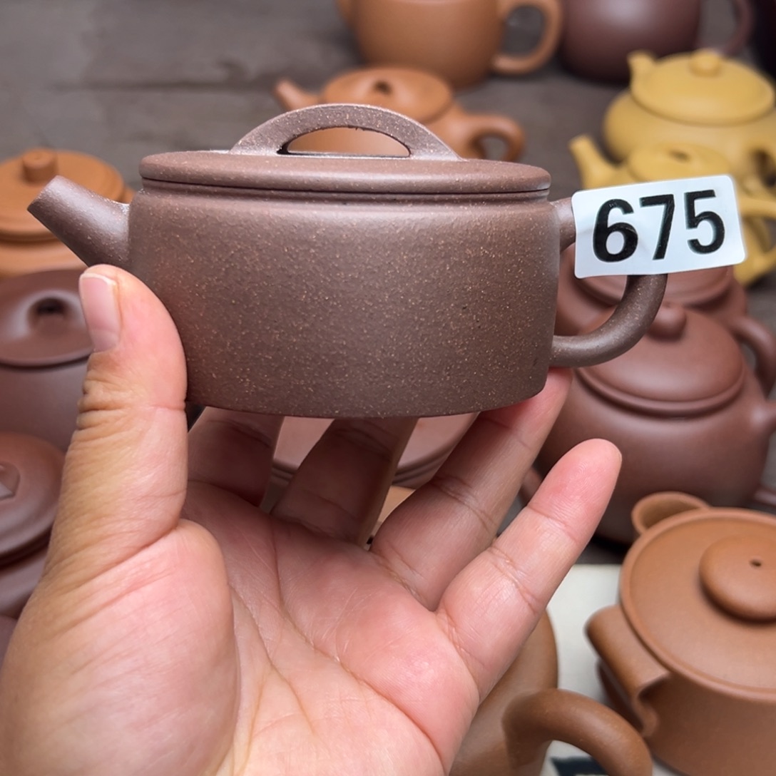 茶壶紫砂紫泥半手工160cc左右瑕疵