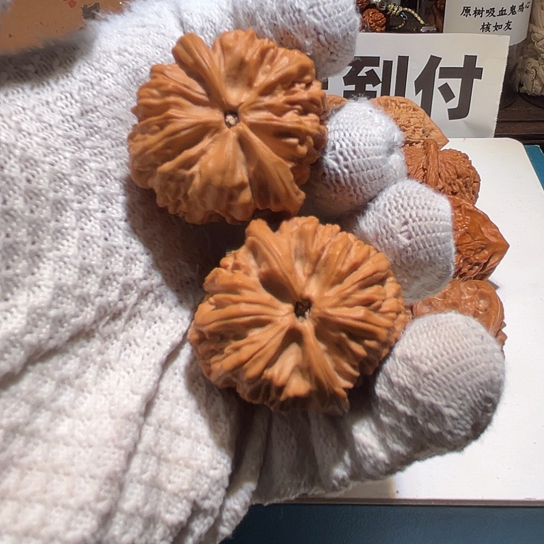 吊坠文玩核桃原树红玉