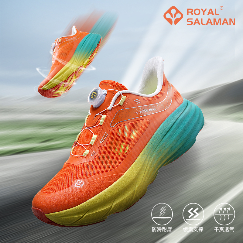 萨拉曼迅影VIII代超轻透气网面运动鞋防滑轻便情侣休闲综合训练鞋