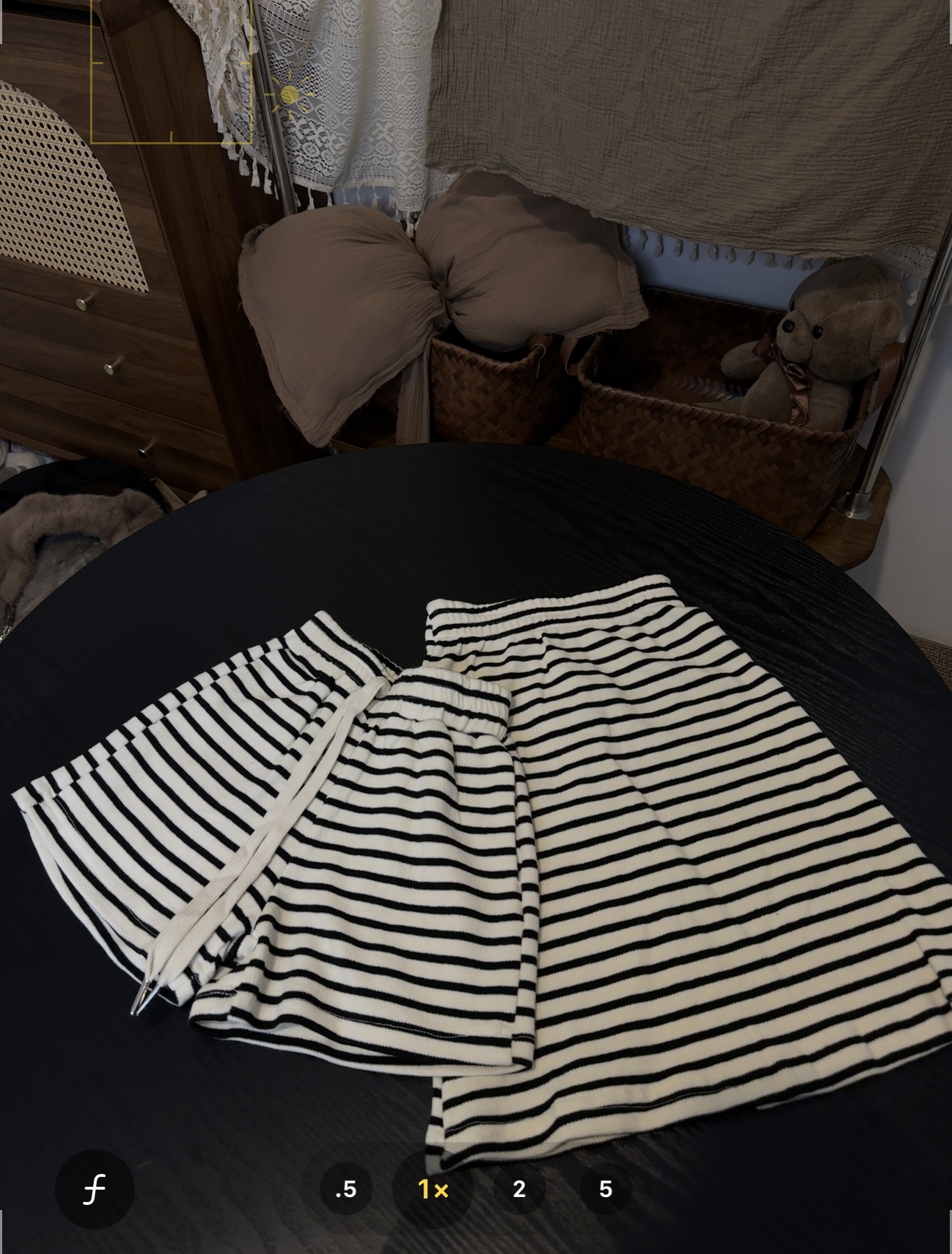 女童韩版三季百搭简约条纹短裤裙子A49