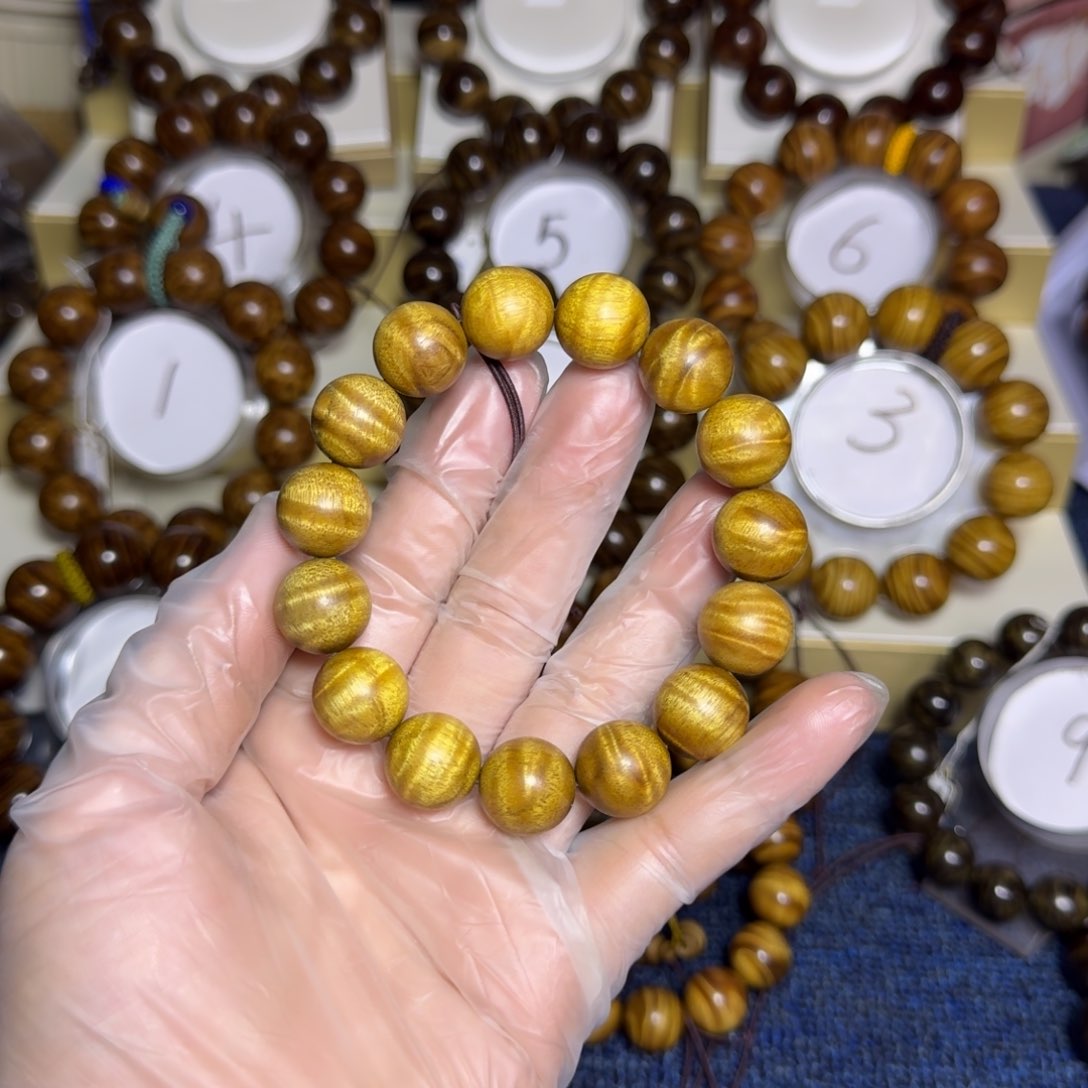 金丝楠手串/手链屏**雨金丝楠木1.5