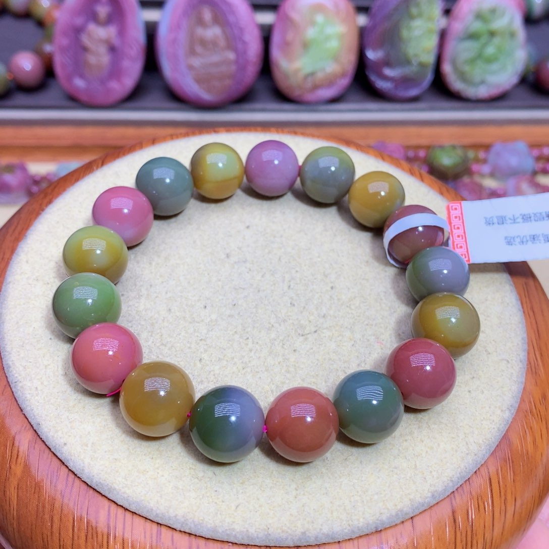 玛瑙手链未镶嵌盐源