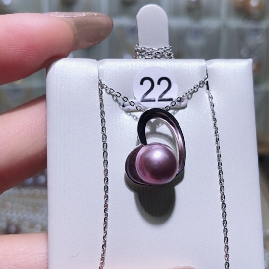 淡水珍珠耳饰银S925镶嵌