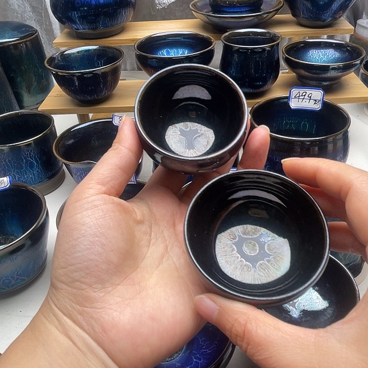 无***艾瓷纯手工小客杯2只
