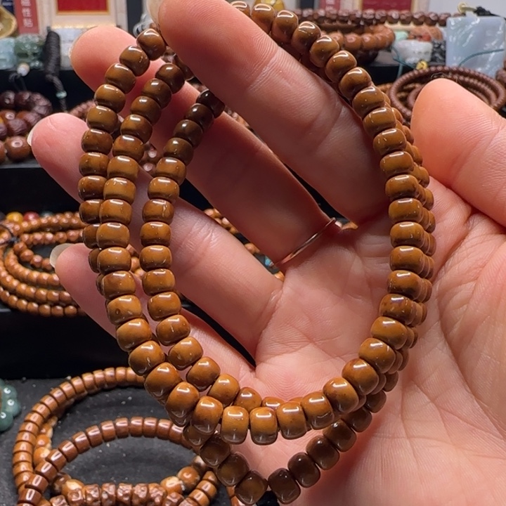 紫金鼠吊坠6*4.6纯肉短轴脖挂棕线多福利款