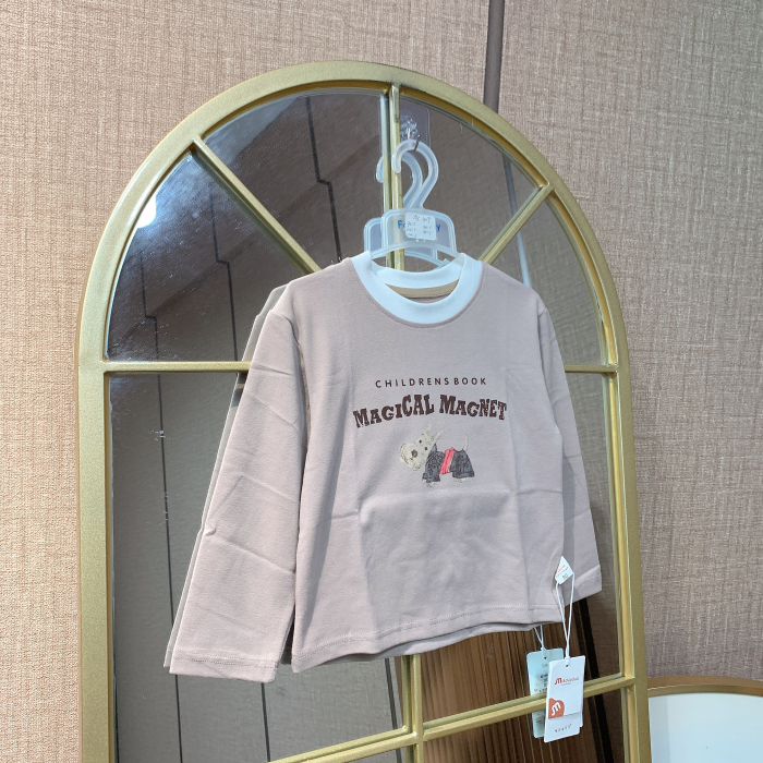 AC409    宝宝卡其色长袖T恤  秋款