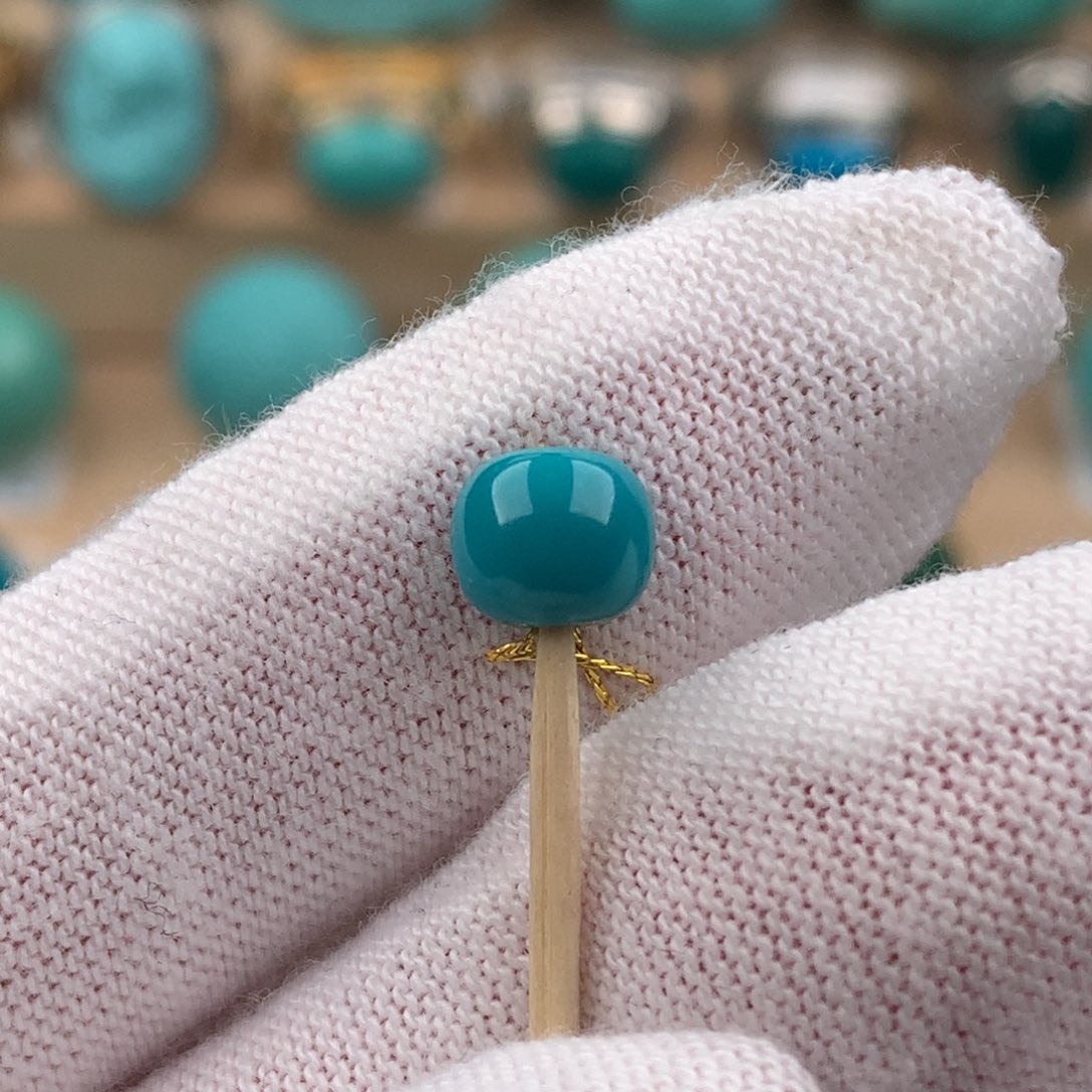 绿松石配饰未镶嵌卡6.7*6