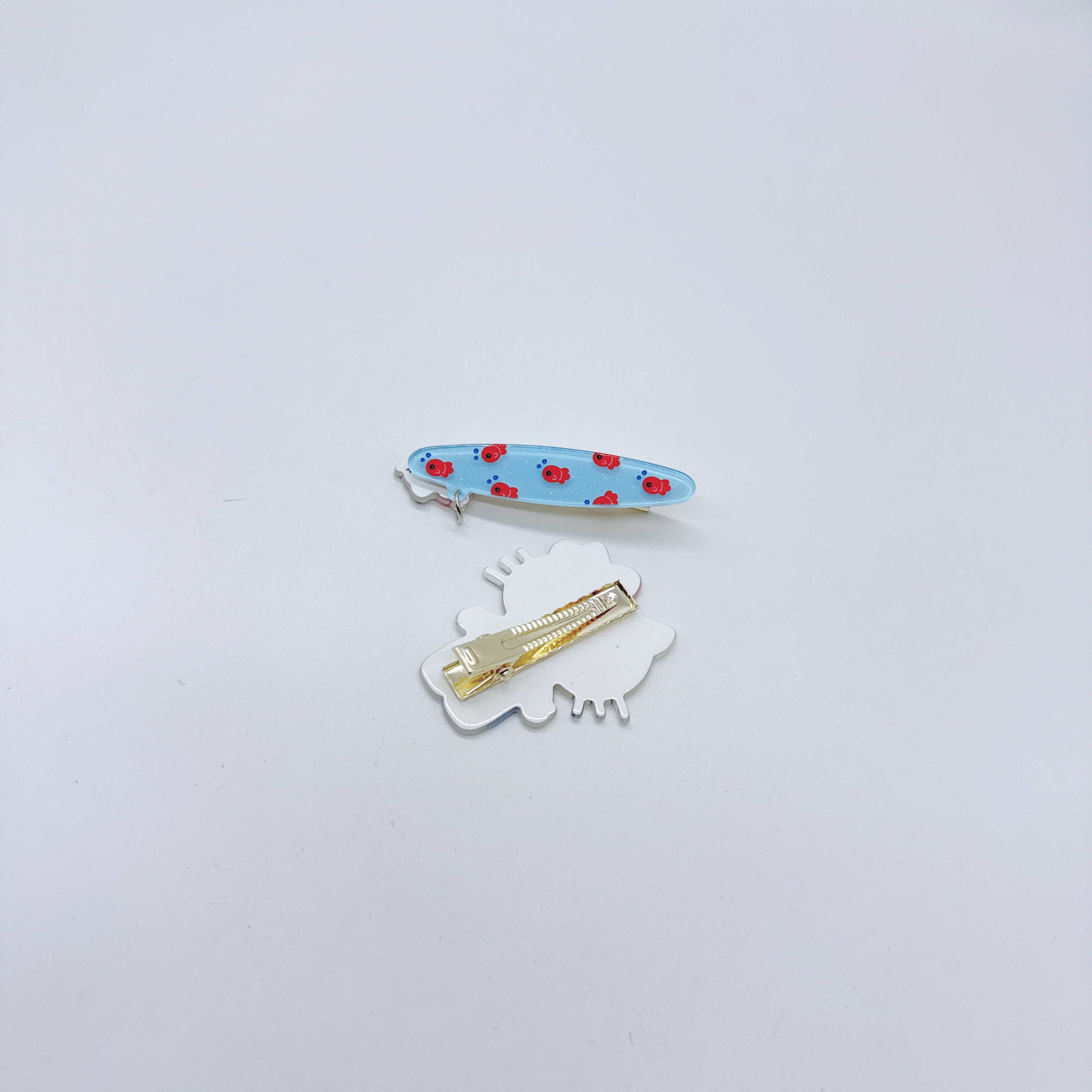 Mi33 蓝背心小猫AB鸭嘴夹 S056021