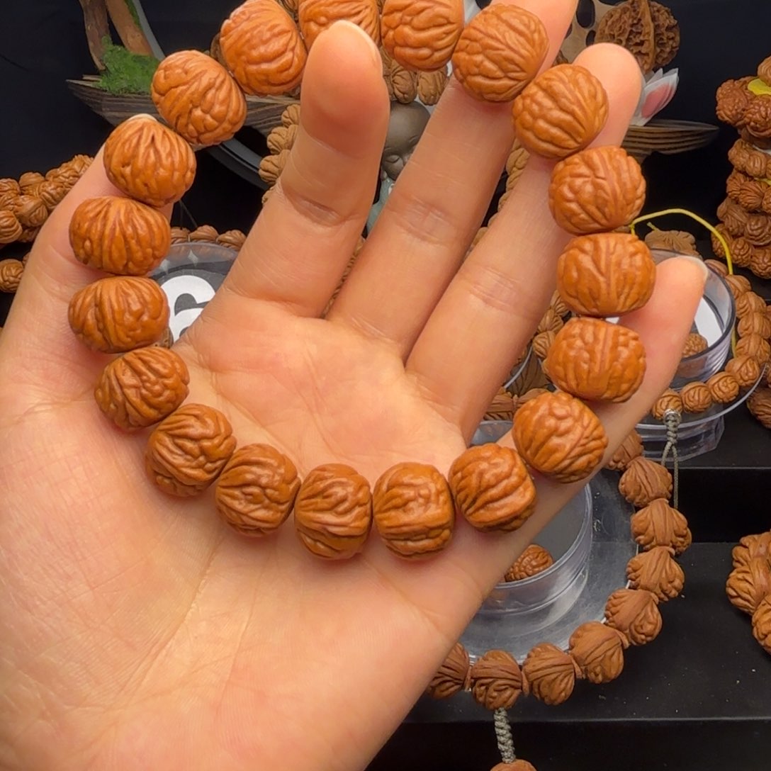 桃核手串野生满天星1.5尺寸