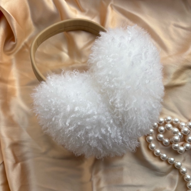 时尚高级羊羔毛耳罩耳包 毛绒绒保暖耳套