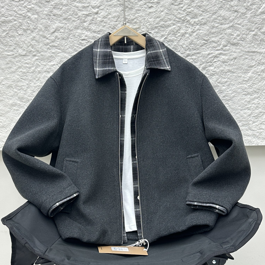 【简爱男装】秋冬季假两件拼接休闲百搭男士夹克外套JYC 2908