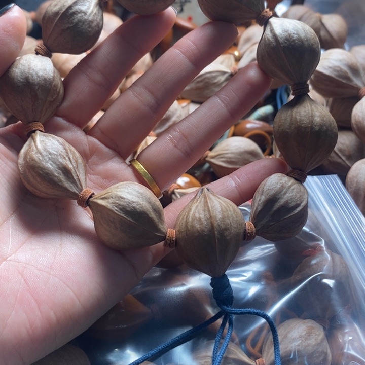 橄榄核手串/手链2.3四花原皮