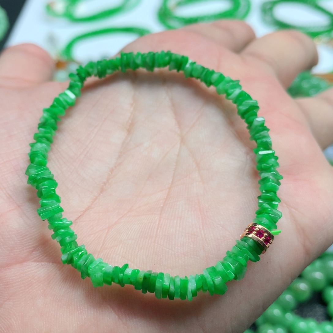 未镶嵌手链翡翠翡翠