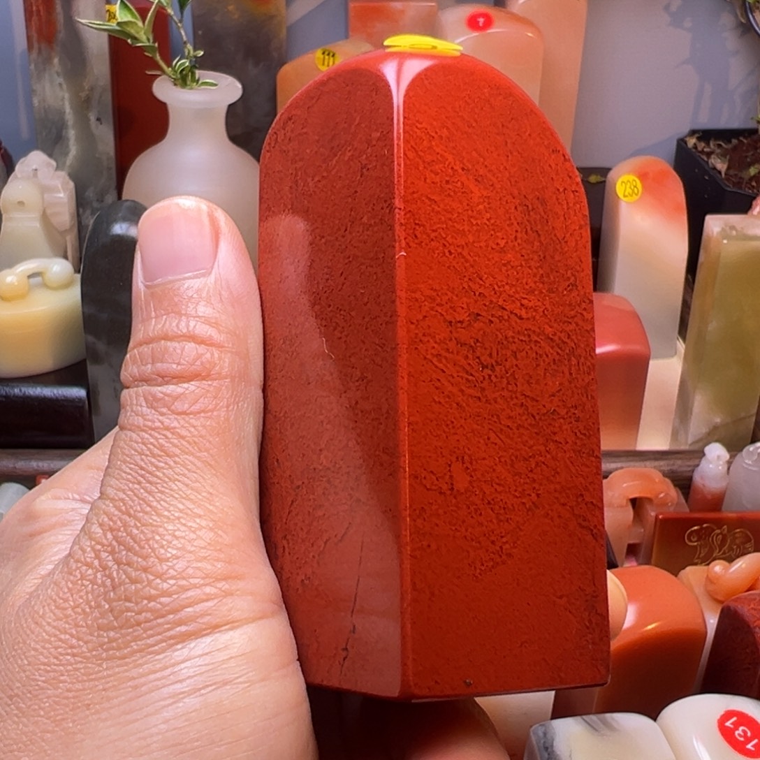 用***9寿山石印石一方3.3:3.3/8.5