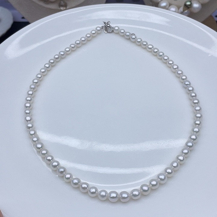 颈饰淡水珍珠银S925镶嵌