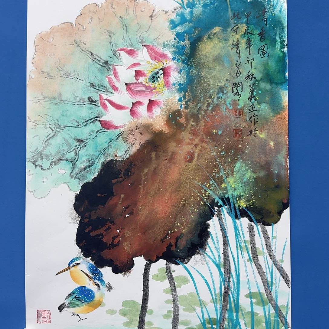 国画多次参加国内外大型