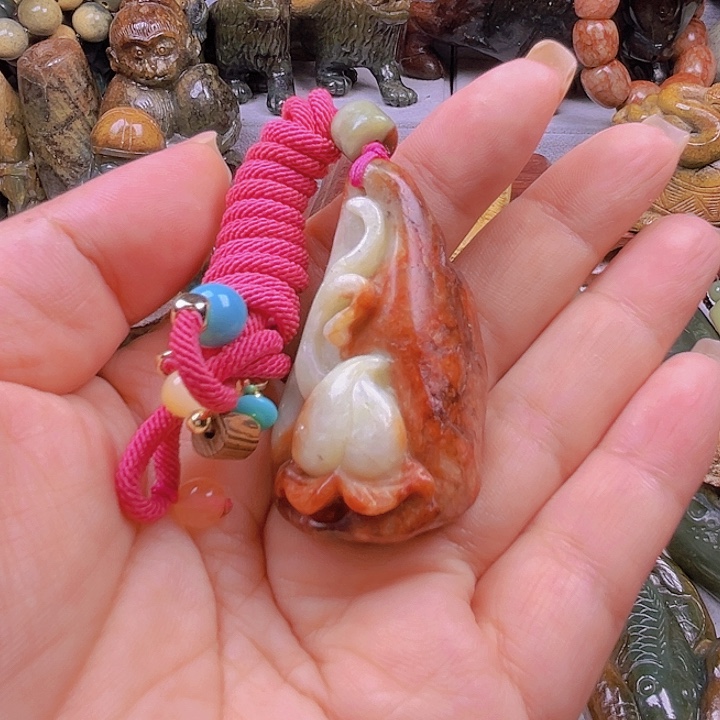 岫岩河磨玉（透闪石质玉）未镶嵌吊坠(不含链)简*单