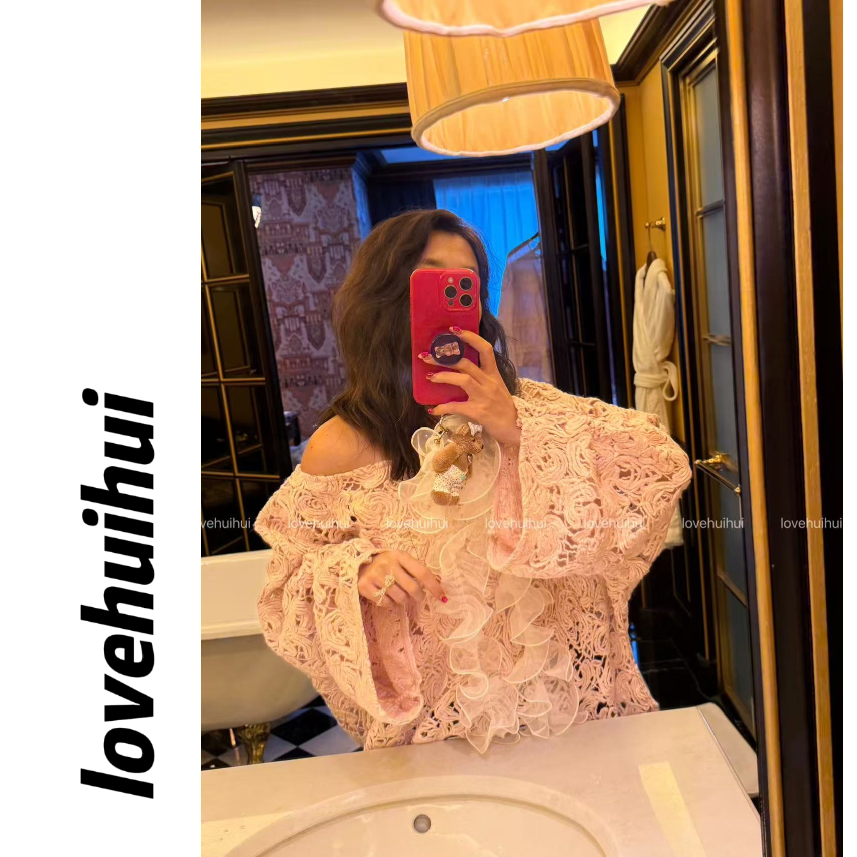 lovehuihui《云雾粉·初见》韩国时尚上衣