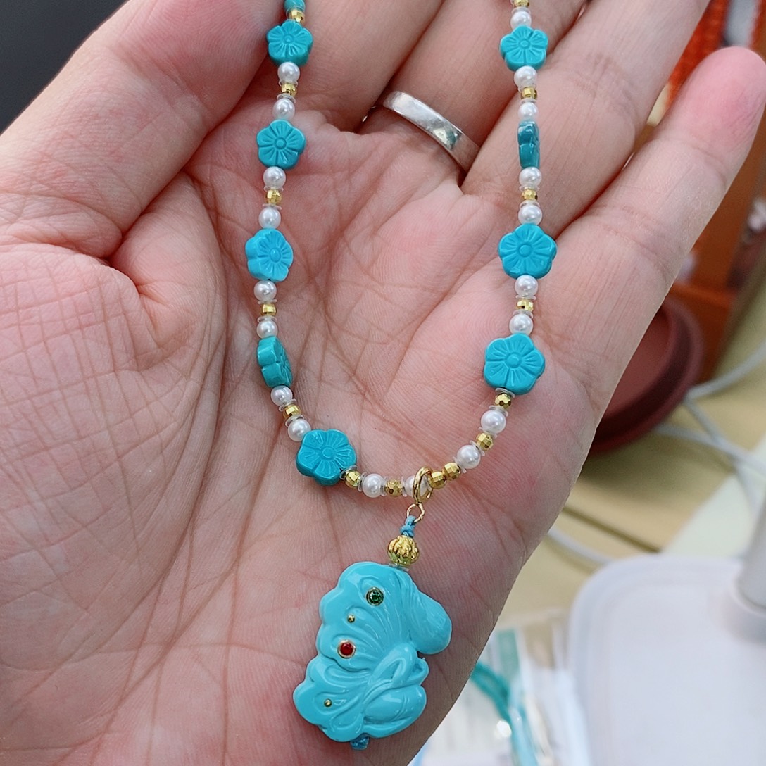 未镶嵌绿松石珠宝奇石